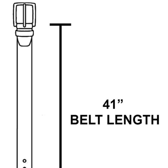 Black Belt with Engraved Floral Silver Studs - Picture 3 of 3